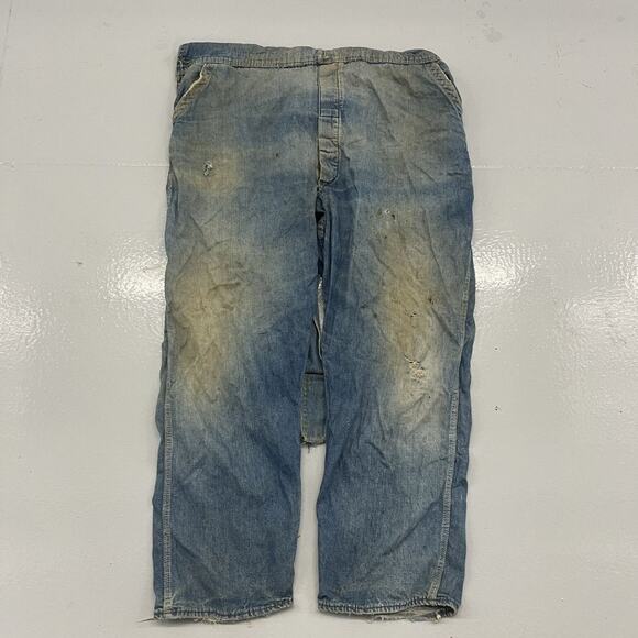 Vintage 50s Washington Dee Cee Denim Workwear Overalls 48x30 - Picture 4 of 6